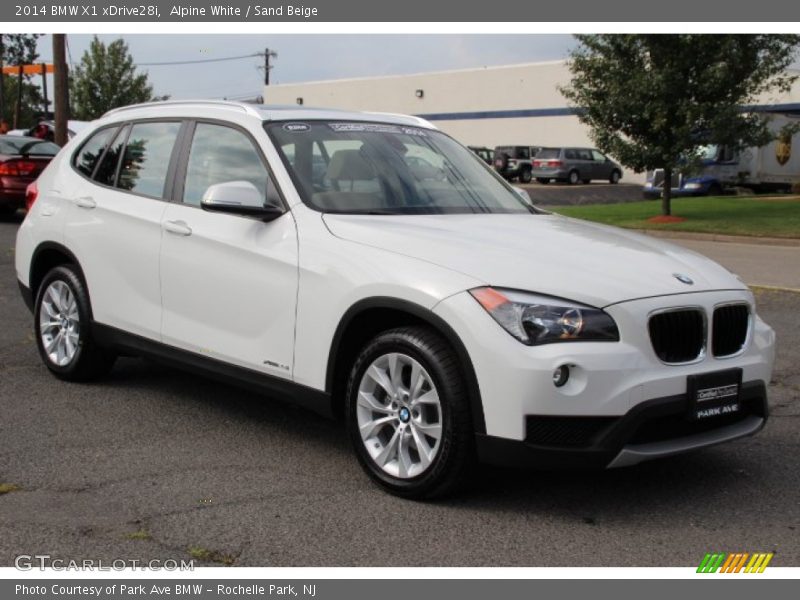 Alpine White / Sand Beige 2014 BMW X1 xDrive28i