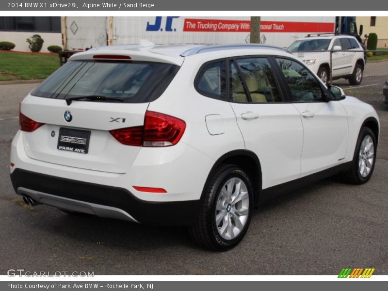 Alpine White / Sand Beige 2014 BMW X1 xDrive28i