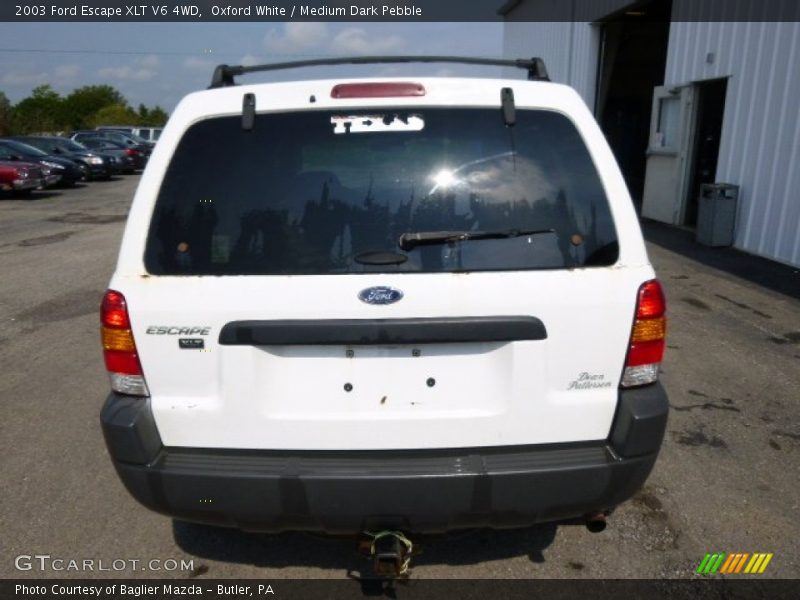 Oxford White / Medium Dark Pebble 2003 Ford Escape XLT V6 4WD