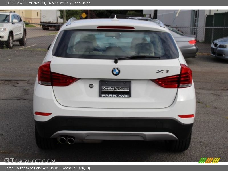 Alpine White / Sand Beige 2014 BMW X1 xDrive28i