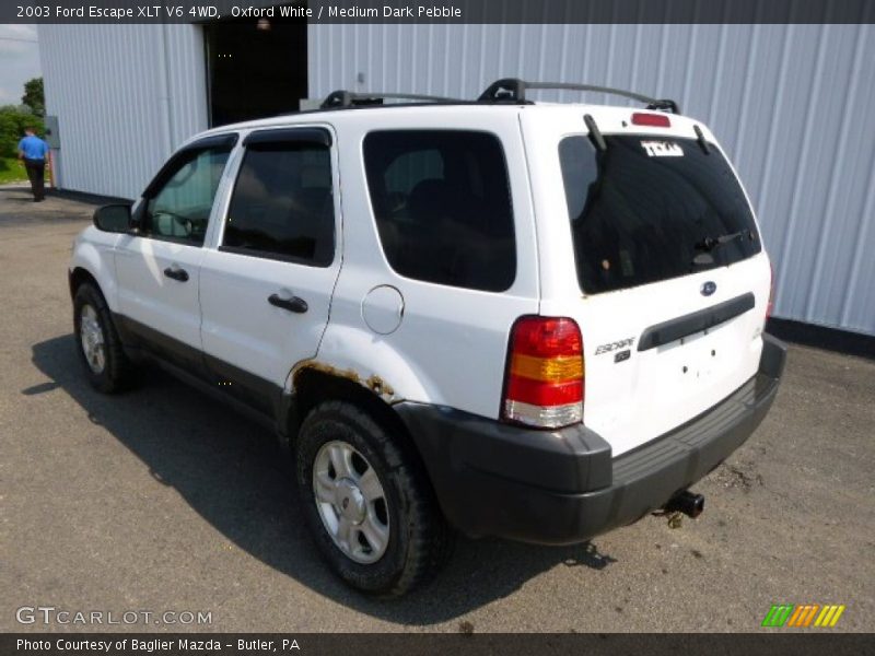 Oxford White / Medium Dark Pebble 2003 Ford Escape XLT V6 4WD