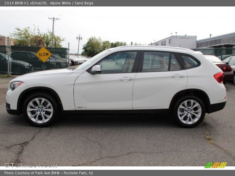 Alpine White / Sand Beige 2014 BMW X1 xDrive28i