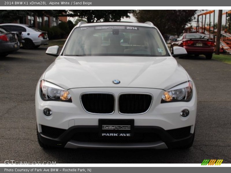 Alpine White / Sand Beige 2014 BMW X1 xDrive28i