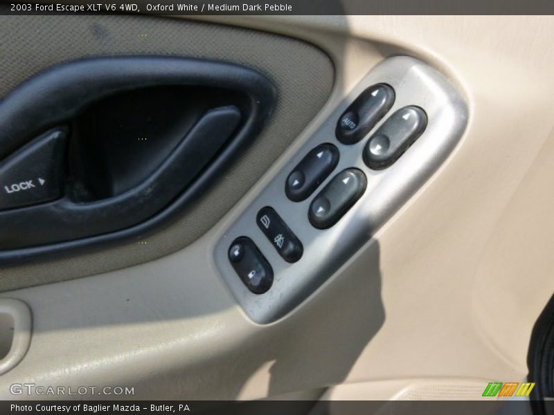 Oxford White / Medium Dark Pebble 2003 Ford Escape XLT V6 4WD