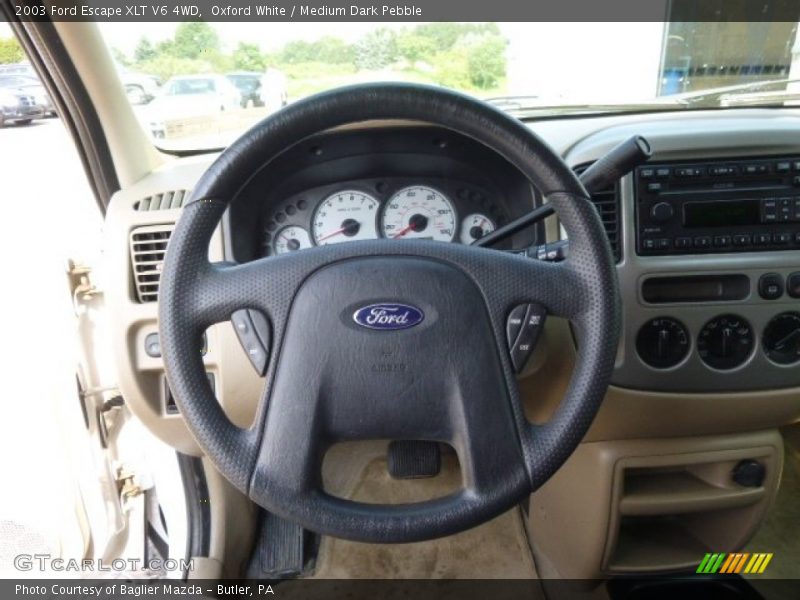 Oxford White / Medium Dark Pebble 2003 Ford Escape XLT V6 4WD