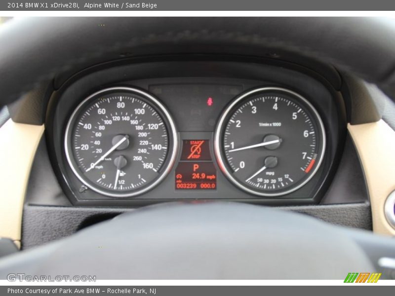 Alpine White / Sand Beige 2014 BMW X1 xDrive28i