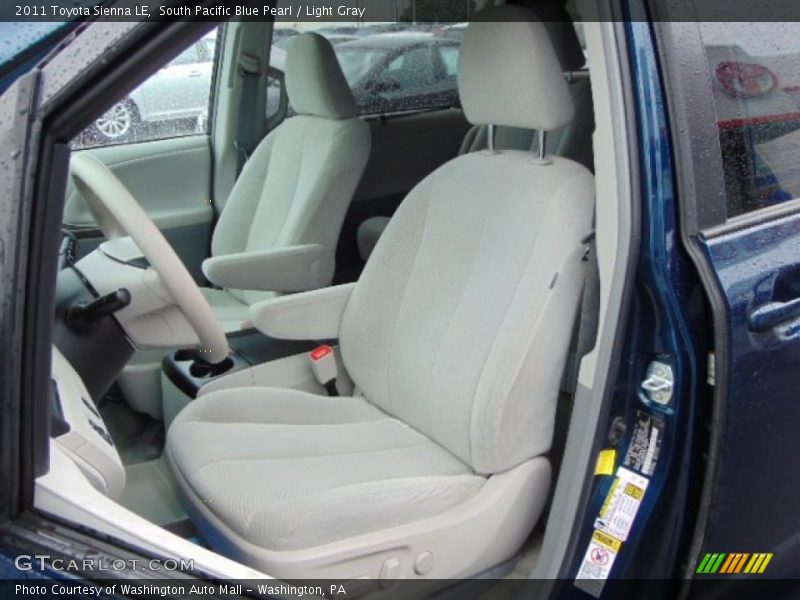 South Pacific Blue Pearl / Light Gray 2011 Toyota Sienna LE