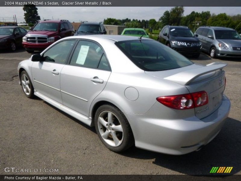 Glacier Silver Metallic / Black 2004 Mazda MAZDA6 s Sedan