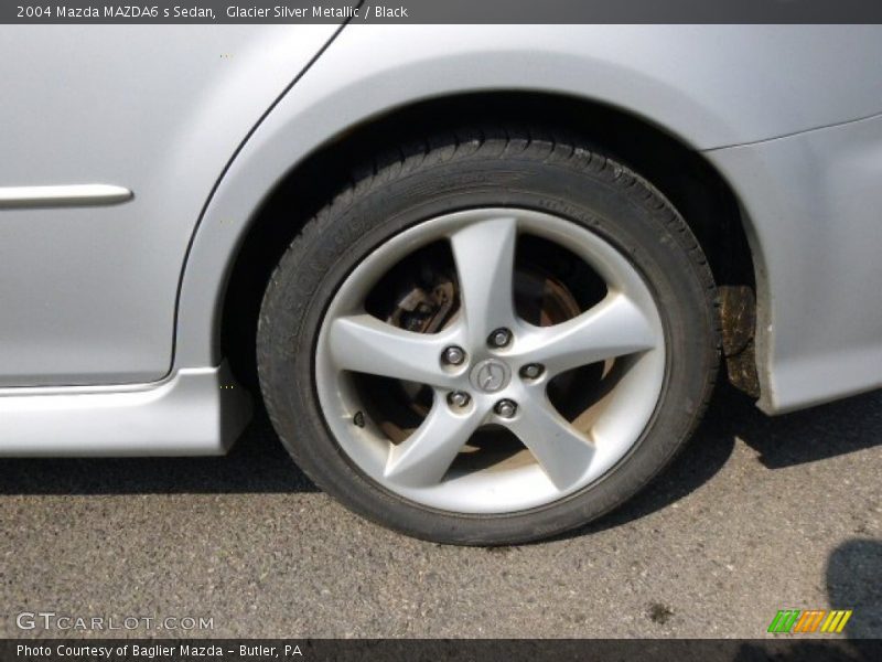 Glacier Silver Metallic / Black 2004 Mazda MAZDA6 s Sedan