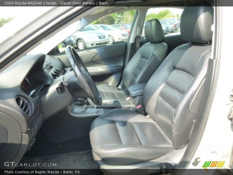 Glacier Silver Metallic / Black 2004 Mazda MAZDA6 s Sedan