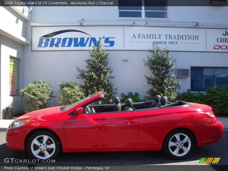 Absolutely Red / Charcoal 2006 Toyota Solara SE V6 Convertible