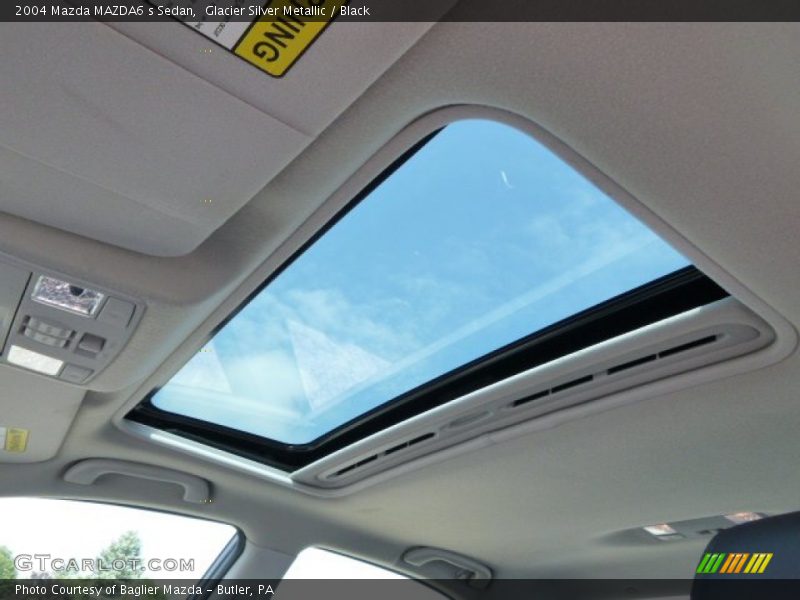 Glacier Silver Metallic / Black 2004 Mazda MAZDA6 s Sedan
