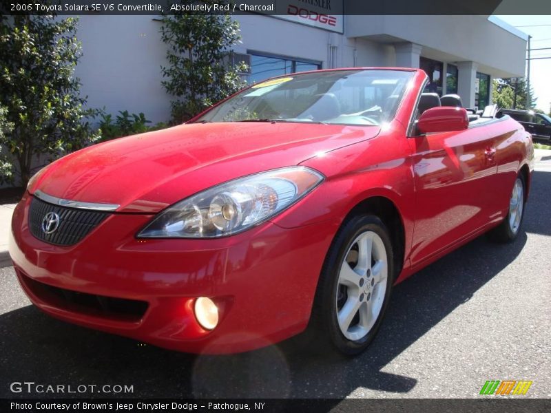 Absolutely Red / Charcoal 2006 Toyota Solara SE V6 Convertible
