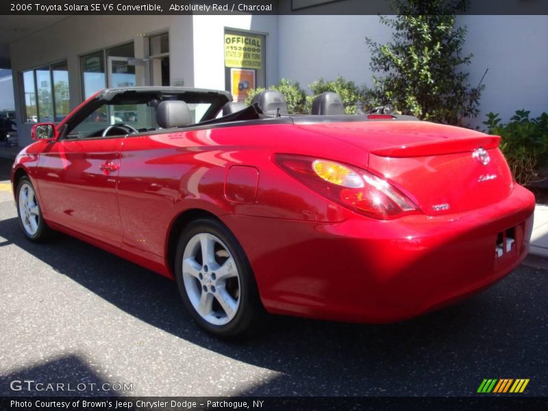 Absolutely Red / Charcoal 2006 Toyota Solara SE V6 Convertible