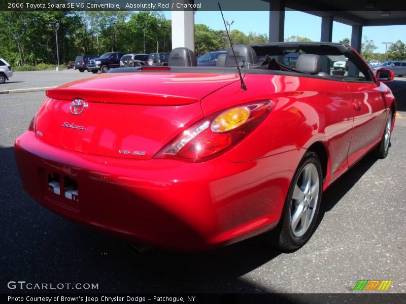 Absolutely Red / Charcoal 2006 Toyota Solara SE V6 Convertible
