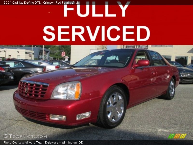 Crimson Red Pearl / Shale 2004 Cadillac DeVille DTS