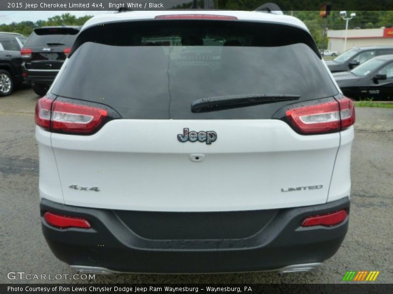 Bright White / Black 2015 Jeep Cherokee Limited 4x4