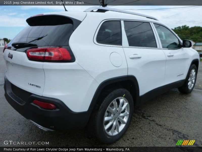Bright White / Black 2015 Jeep Cherokee Limited 4x4