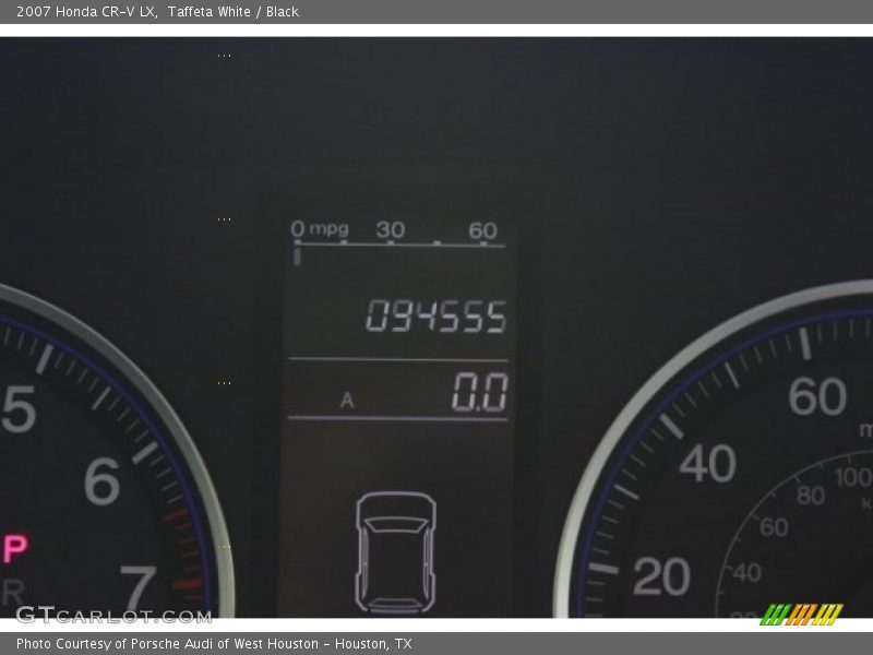 Taffeta White / Black 2007 Honda CR-V LX