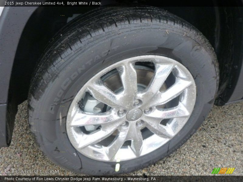 Bright White / Black 2015 Jeep Cherokee Limited 4x4