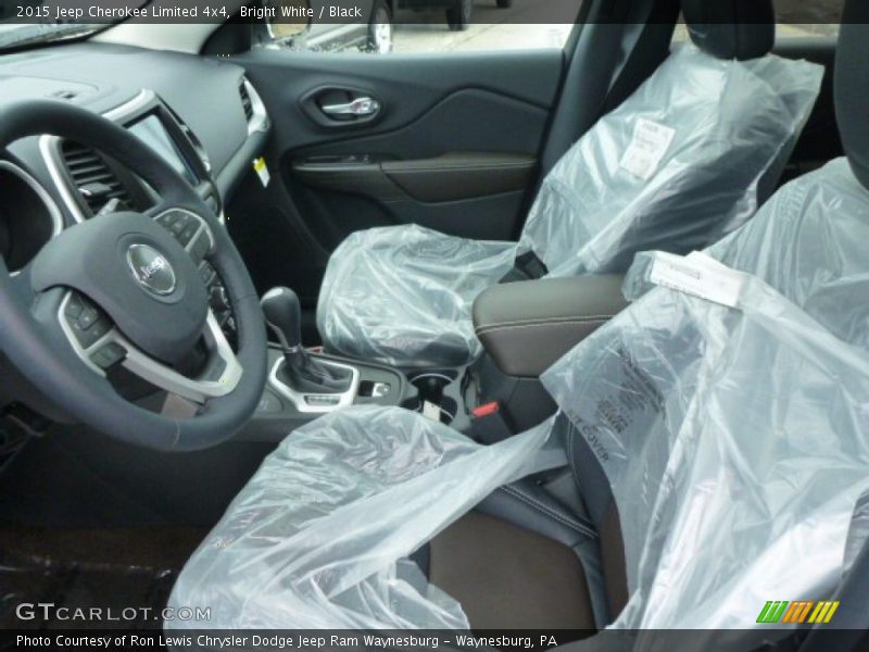 Bright White / Black 2015 Jeep Cherokee Limited 4x4