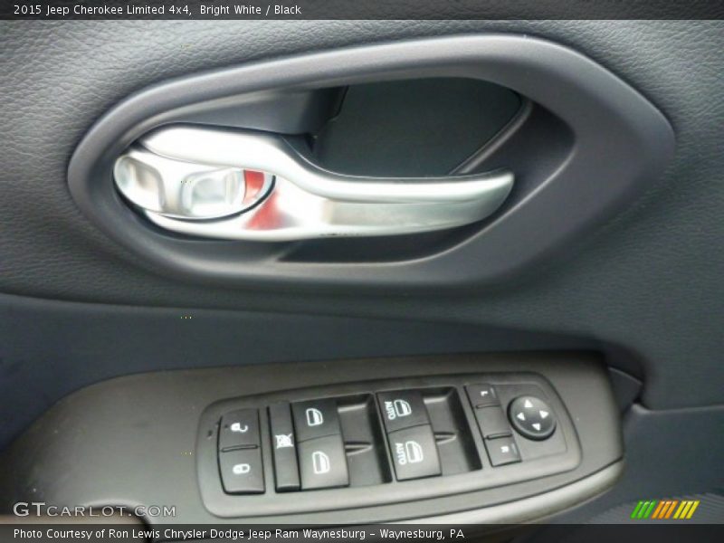 Bright White / Black 2015 Jeep Cherokee Limited 4x4