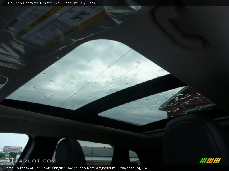Bright White / Black 2015 Jeep Cherokee Limited 4x4