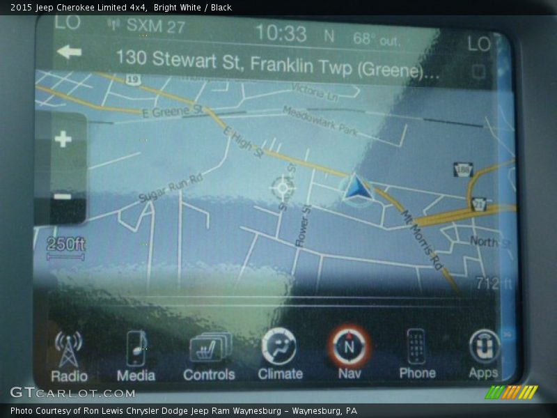 Bright White / Black 2015 Jeep Cherokee Limited 4x4