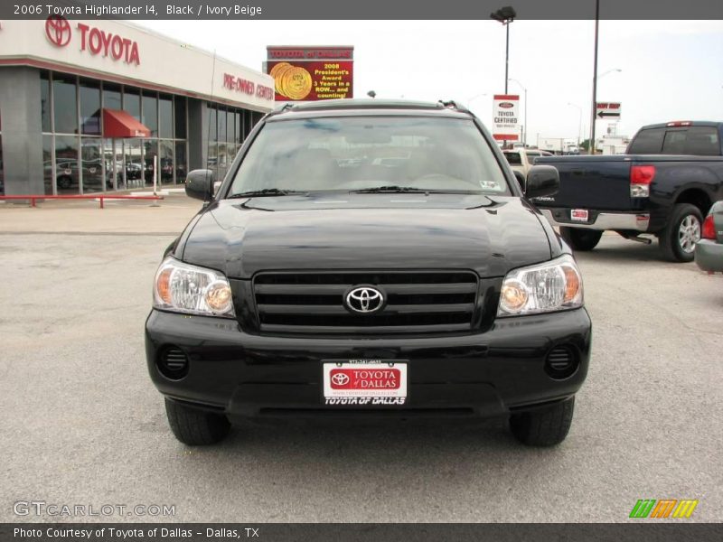Black / Ivory Beige 2006 Toyota Highlander I4