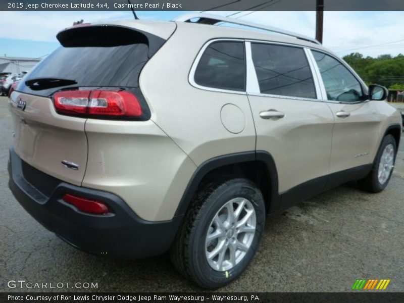 Cashmere Pearl / Black 2015 Jeep Cherokee Latitude 4x4
