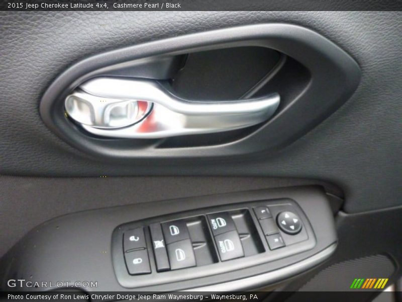 Cashmere Pearl / Black 2015 Jeep Cherokee Latitude 4x4