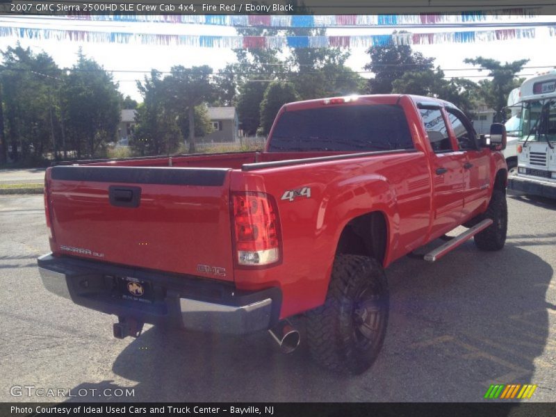 Fire Red / Ebony Black 2007 GMC Sierra 2500HD SLE Crew Cab 4x4