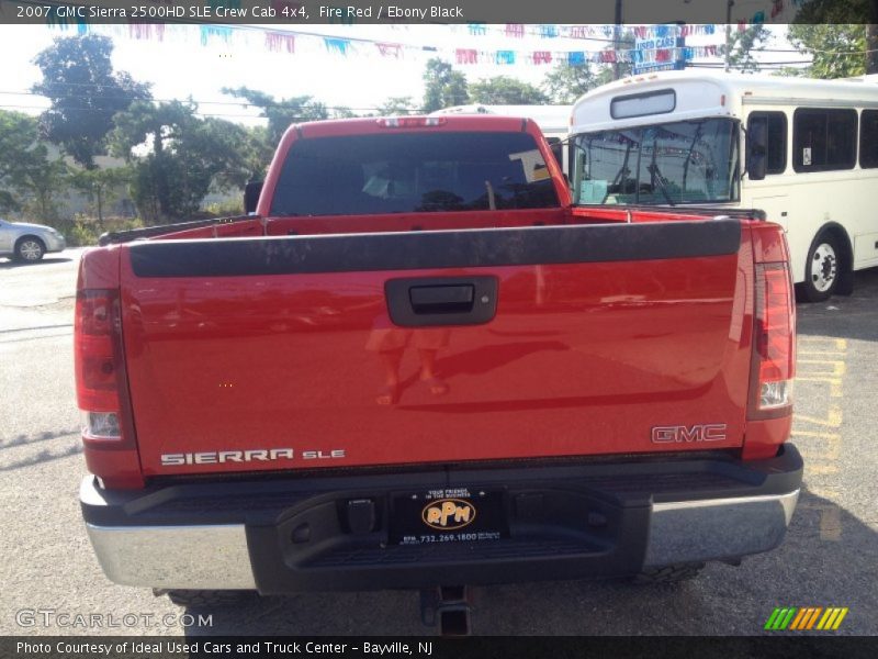 Fire Red / Ebony Black 2007 GMC Sierra 2500HD SLE Crew Cab 4x4