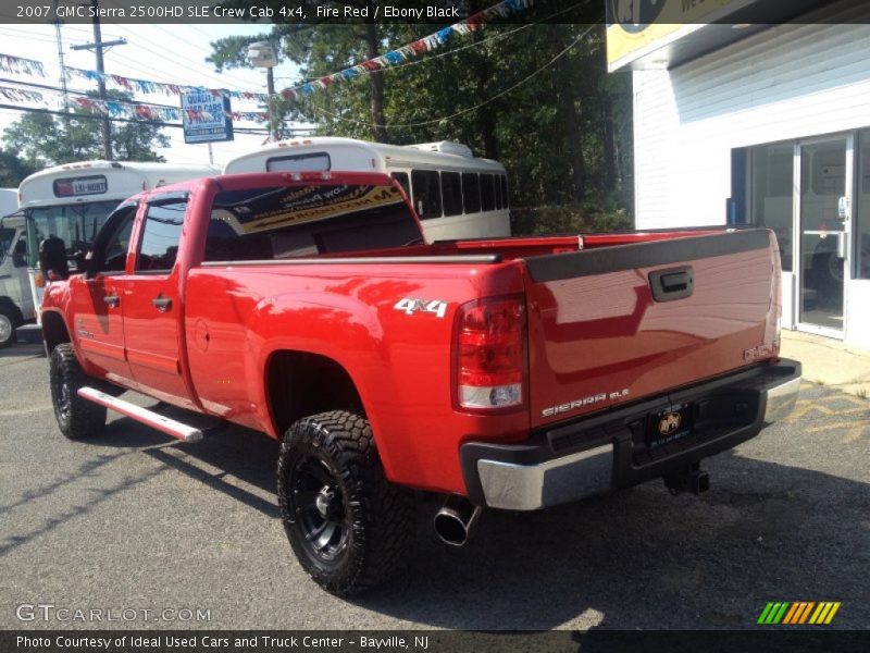Fire Red / Ebony Black 2007 GMC Sierra 2500HD SLE Crew Cab 4x4