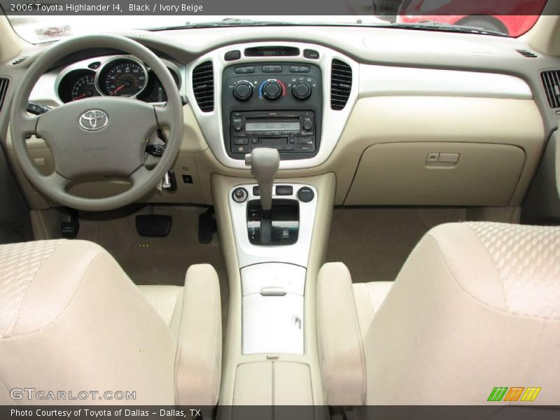 Black / Ivory Beige 2006 Toyota Highlander I4