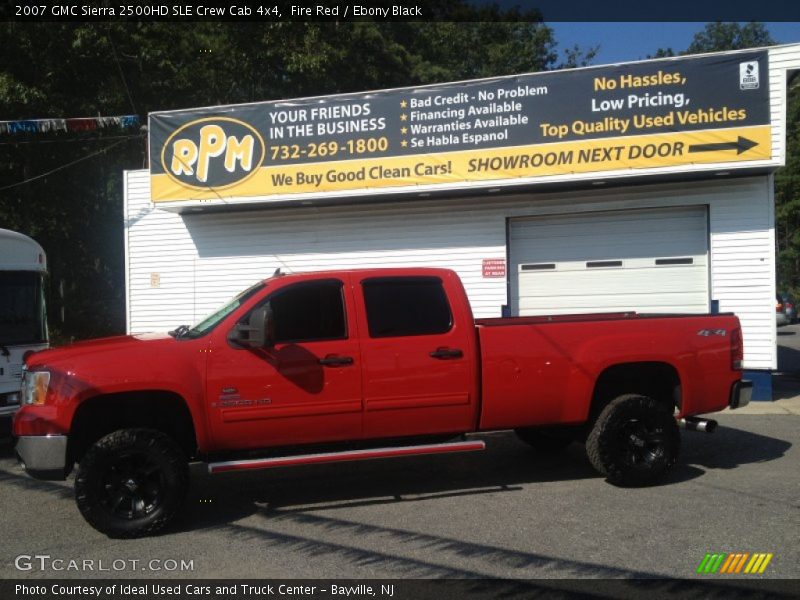 Fire Red / Ebony Black 2007 GMC Sierra 2500HD SLE Crew Cab 4x4