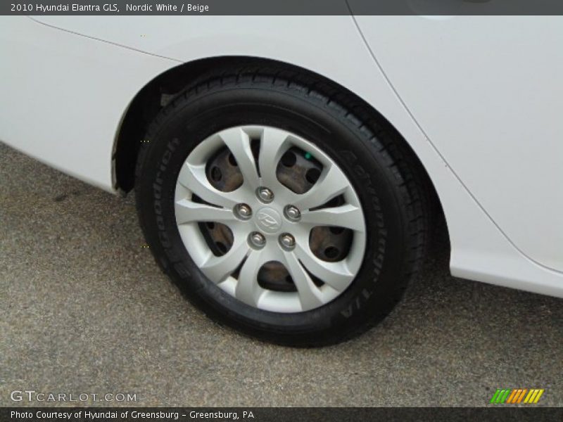 Nordic White / Beige 2010 Hyundai Elantra GLS