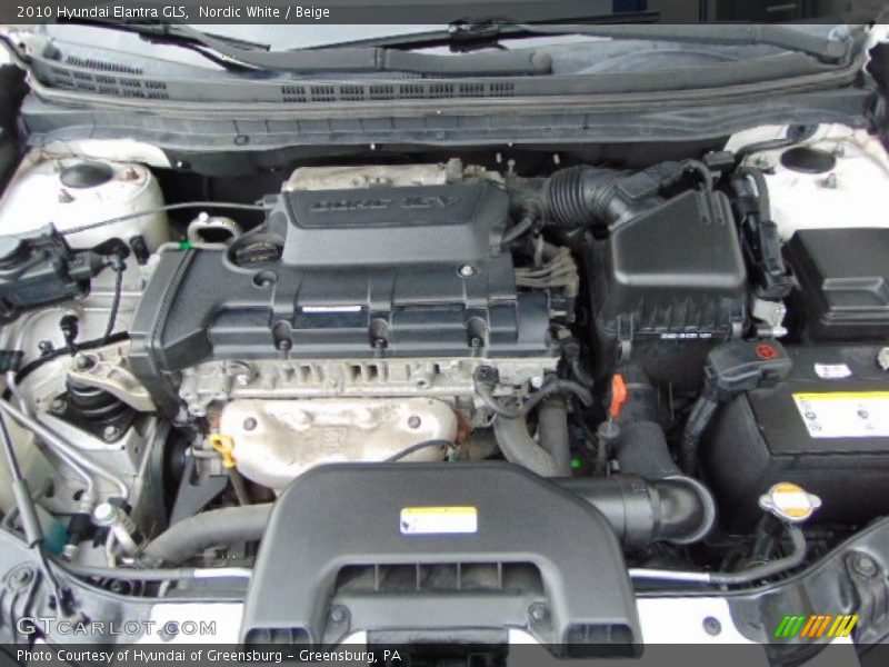 Nordic White / Beige 2010 Hyundai Elantra GLS