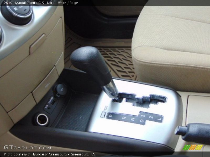 Nordic White / Beige 2010 Hyundai Elantra GLS