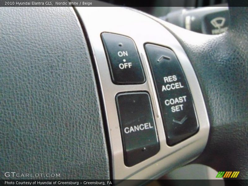 Nordic White / Beige 2010 Hyundai Elantra GLS