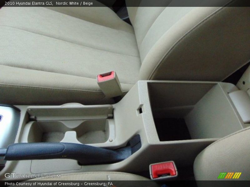 Nordic White / Beige 2010 Hyundai Elantra GLS
