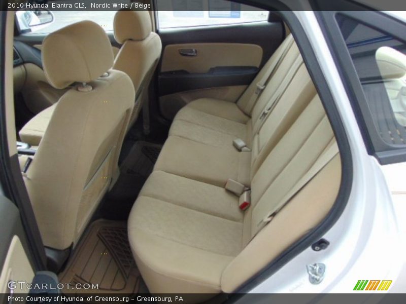 Nordic White / Beige 2010 Hyundai Elantra GLS