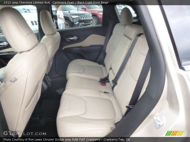 Cashmere Pearl / Black/Light Frost Beige 2015 Jeep Cherokee Limited 4x4