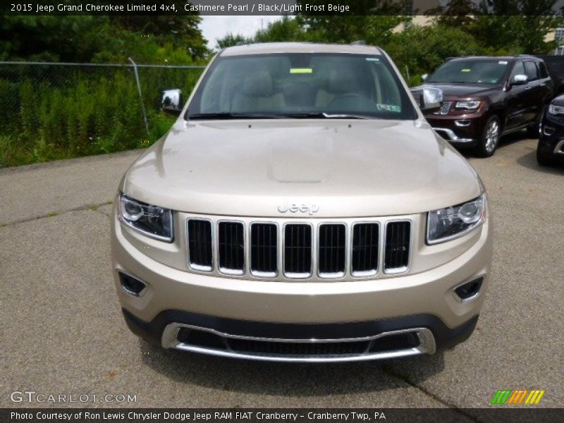 Cashmere Pearl / Black/Light Frost Beige 2015 Jeep Grand Cherokee Limited 4x4