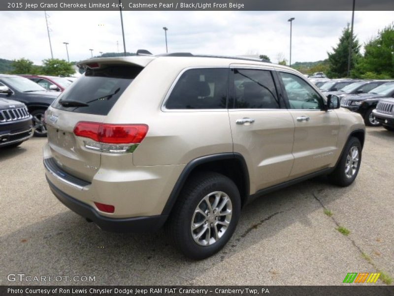 Cashmere Pearl / Black/Light Frost Beige 2015 Jeep Grand Cherokee Limited 4x4