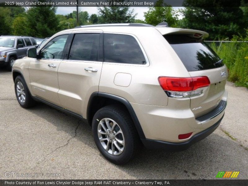 Cashmere Pearl / Black/Light Frost Beige 2015 Jeep Grand Cherokee Limited 4x4