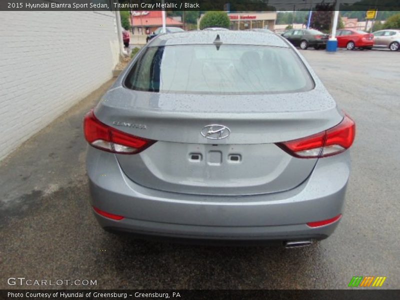 Titanium Gray Metallic / Black 2015 Hyundai Elantra Sport Sedan