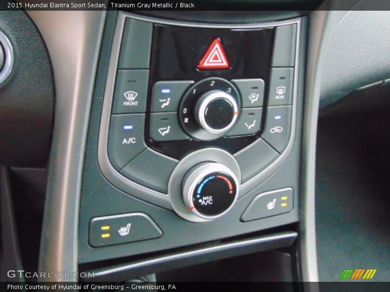 Titanium Gray Metallic / Black 2015 Hyundai Elantra Sport Sedan