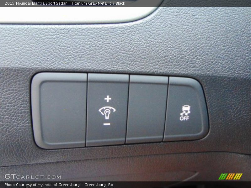 Titanium Gray Metallic / Black 2015 Hyundai Elantra Sport Sedan