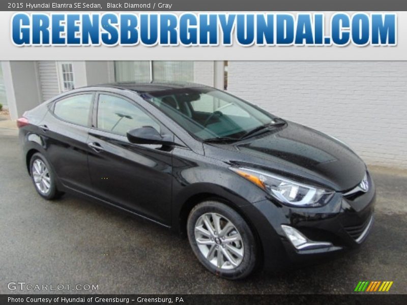 Black Diamond / Gray 2015 Hyundai Elantra SE Sedan